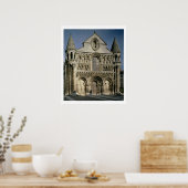 西正面の表示（写真） ポスター (キッチン)