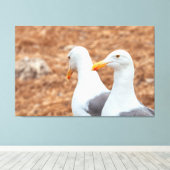 西洋のカモメ キャンバスプリント (インサイチュ (ウッドフロア))