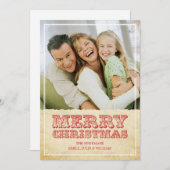 西洋のクリスマスカード 招待状 (正面/裏面)