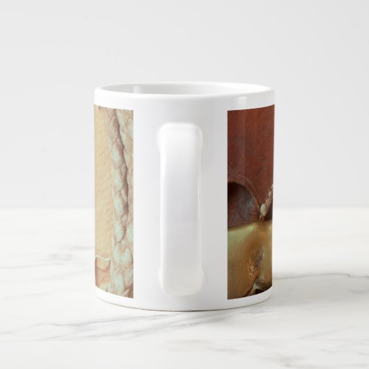 西洋のマグカップ。私は国が大好き! ジャンボコーヒーマグカップ (裏面)