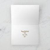 西洋の乗馬誕生日 カード (内部)