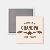 西洋はグランドパカスタム年ブラウン マグネット (正面/裏面)