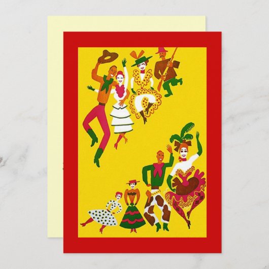 西洋をテーマにしたパーティの招待状〜 EZ2カスタマイズ 招待状 (正面/裏面)