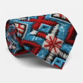 西洋クールの刺繍タイル模様 ネクタイ (ロール)