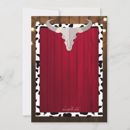 西洋パーティの招待状 招待状 (裏面)