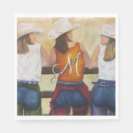 西洋パーティーモノグラム スタンダードランチョンナプキン (正面)