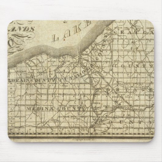 西洋準備地図 マウスパッド (正面)