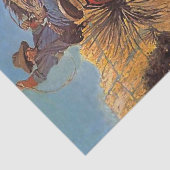 西洋画 "馬が蛇から飛び跳ねる" 薄葉紙 (詳細)
