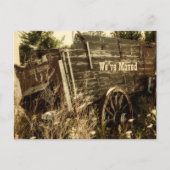 西洋移おもしろい動新住所ファームワ素朴ゴン 案内ポストカード (正面)