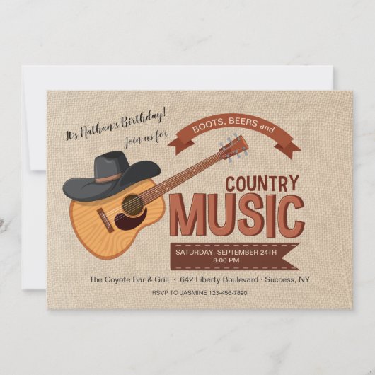 西洋音楽 招待状 (正面)