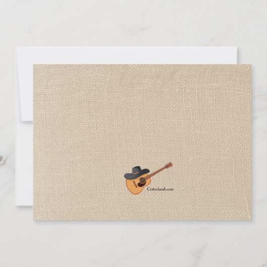 西洋音楽 招待状 (裏面)