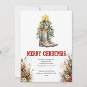 西洋風の伝統的なクリスマスグリーティングカード シーズンカード (正面)