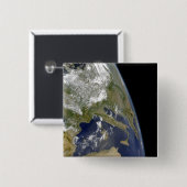 西洋風の眺め地中海の 缶バッジ (正面&裏面)