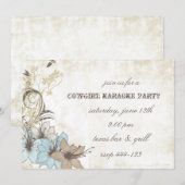 西洋風パーティーの招待状 招待状 (正面/裏面)