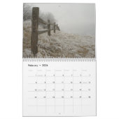 西洋風景暦 カレンダー (2月 2026)