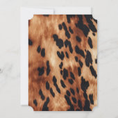 西洋 ブラウン ブラック クリーム カウハイド 招待状 (裏面)