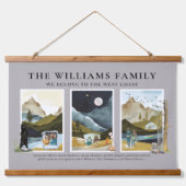 西海岸に属す |水素朴色 吊り下げ型タペストリー (正面)