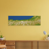 西海岸に沿ったアルパイン断層 キャンバスプリント (インサイチュ (リビング))