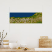 西海岸に沿ったアルパイン断層 ポスター (キッチン)