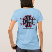 西海岸のそりの女性2 Tシャツ (裏面)