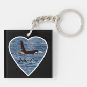 西海岸のキラークジラ "ジョン・コー" オルカ キーホルダー (裏面)