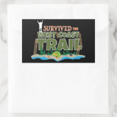 西海岸のトレイル生き延び、私は西海岸歩道 長方形シール (バッグ)