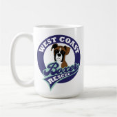 西海岸のボクサーの救助のマグ コーヒーマグカップ (左)