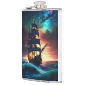 西海岸のヨットの戦い フラスク (左)