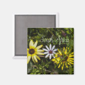 西海岸南アフリカ野生の花ZA マグネット (正面/裏面)