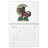 西海岸2013年の   精神 カレンダー (2月 2027)