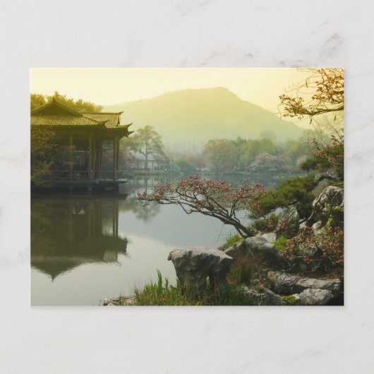 西湖、中国 ポストカード (正面)