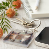 西燃えます キーホルダー (正面右)