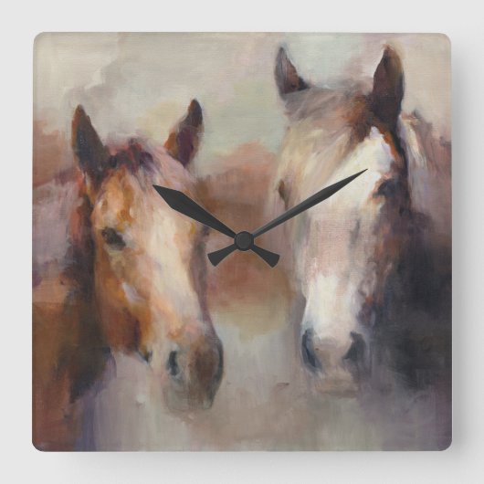 西燃えます スクエア壁時計 (正面)