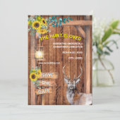 西狩りのヒマワリ鹿が日付を保存 招待状 (スタンド正面)