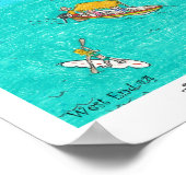 西端のハート#4、ロアタン、ホンジュラス ポスター (角)