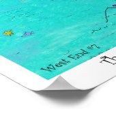 西端のハート#7、ロアタン、ホンジュラス ポスター (角)