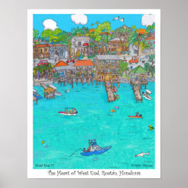 西端のハート#7、ロアタン、ホンジュラス ポスター