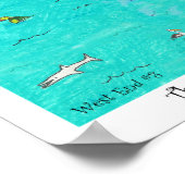 西端のハート,#8，ロアタン，ホンジュラス ポスター (角)