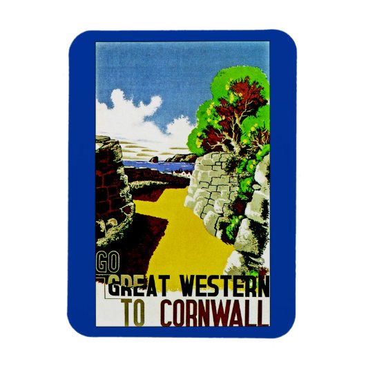 西素晴らしからコーンウォール マグネット (縦)