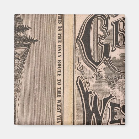 西素晴らし線 マグネット (正面)