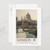 西素晴らし鉄道聖ポール旅行ポスター ポストカード (正面/裏面)