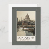 西素晴らし鉄道聖ポール旅行ポスター ポストカード (正面/裏面)