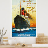 西素晴らし鉄道、アイルランドへのルートヴィンテージ ポスター (キッチン)