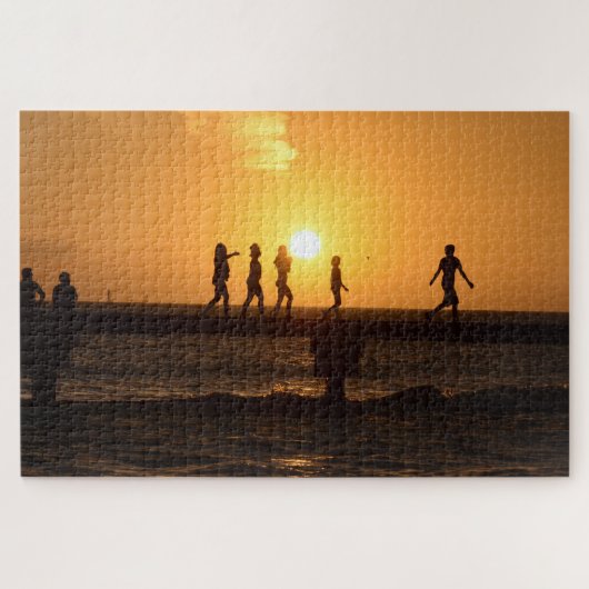 西素晴らし鍵の桟橋の子供の写真 ジグソーパズル (横)