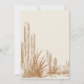 西素朴エレガント式の結婚式の日付を保存 招待状 (裏面)