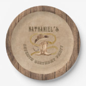 西素朴カウボーイが欲しい ペーパープレート (正面)