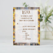 西素朴カウボーイカントリーウェディングR.S.V.P 出欠カード (スタンド正面)