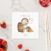 西素朴カウボーイカントリー赤ちゃんシャワーボーイ スタンダードカクテルナプキン (インサイチュ)