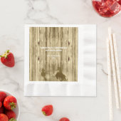 西素朴カウボーイワイルドウェストテーマ結婚ズ 縁ありランチョンナプキン (インサイチュ)