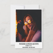 西素朴カウボーイ卒業式パーティー 招待状 (裏面)